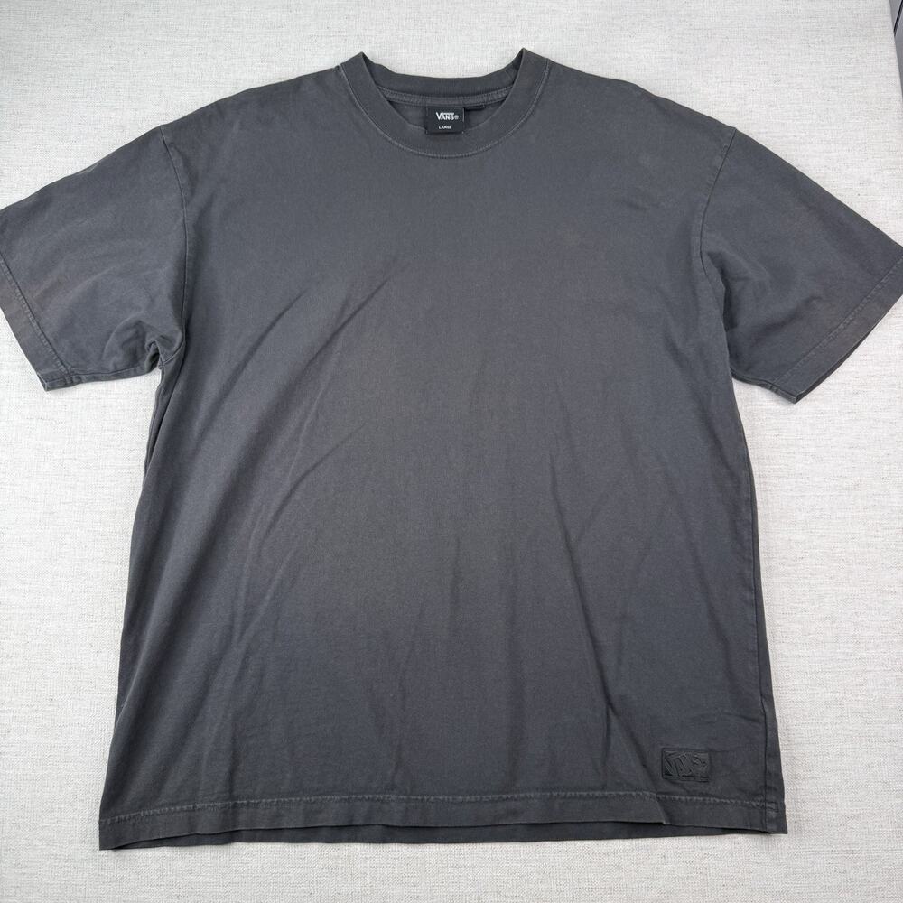Vans Premium Loose Fit T-Shirt Dark Gray Size L Basic Tee